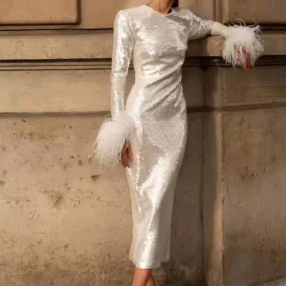 🆕🤍 Off-White Button-Down Dress - Picture 15 of 16